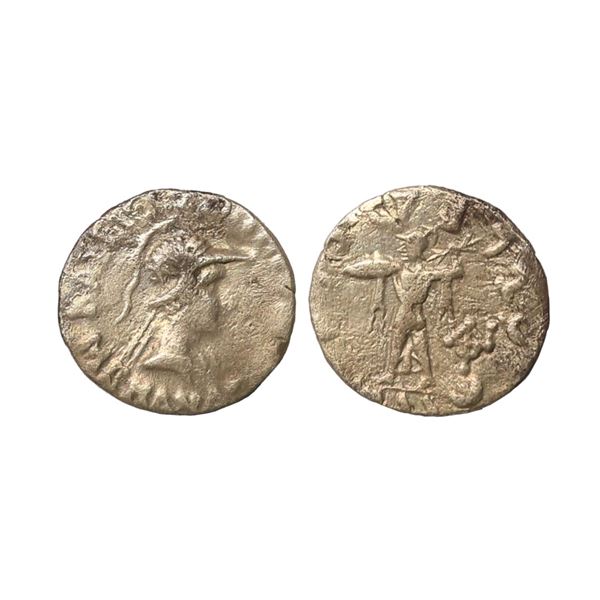 Ancient, Indo-Greeks, Menander I (c. 150 BC), Silver Drachm (Indian standard), 2.14 gms