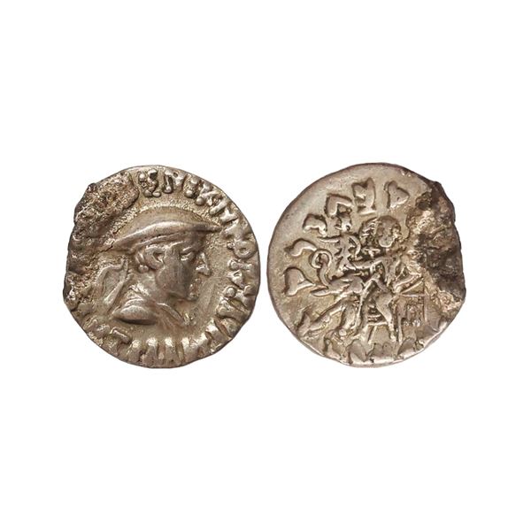 Ancient, Indo-Greek, Antialcidas (115-95 BC), Silver Drachm, 2.17 gms