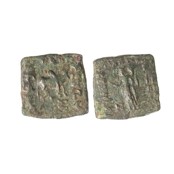 Ancient, Indo-Greeks, Philoxenus (100-95 BC), Copper Unit, 6.11 gms