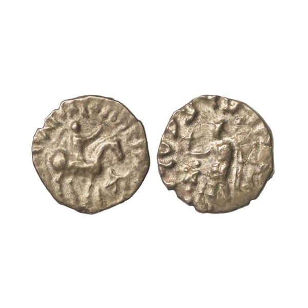 Indo Scythians, Azes I (58-12 BC), Silver Drachm, 1.64 gms