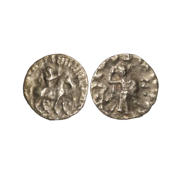 Indo Scythians, Azes I (58-12 BC), Silver Drachm, 1.55 gms