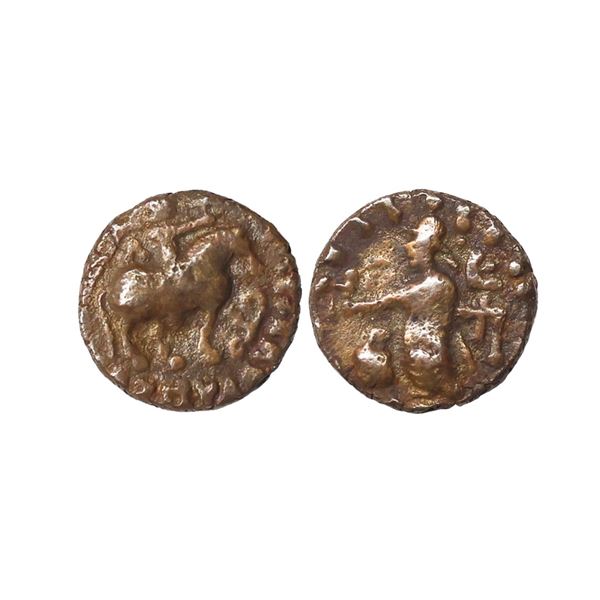 Indo Scythians, Azes I (58-12 BC), Silver Drachm, 2.27 gms