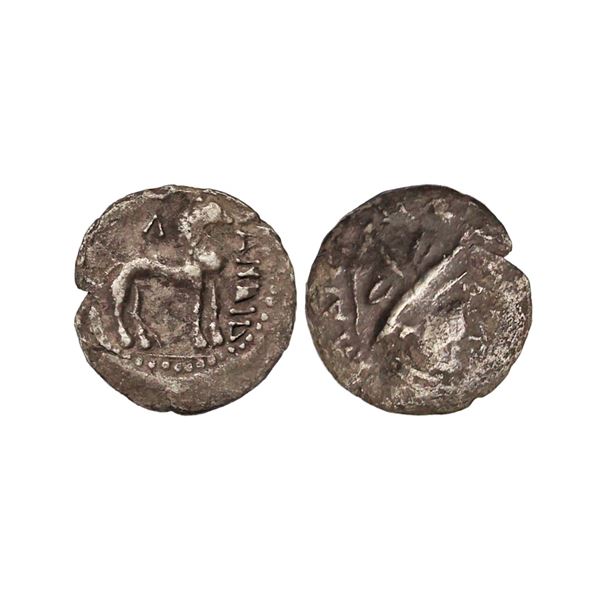 Ancient, Bactria, Yueh-Chi tribes, Sapalbizes (c. 1st Century BC), Silver Double Obol, 1.21 gms