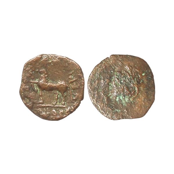 Ancient, Kushans, Wima Takto (Soter Megas) (93th-113th AD), Copper Drachm, 2.61 gms