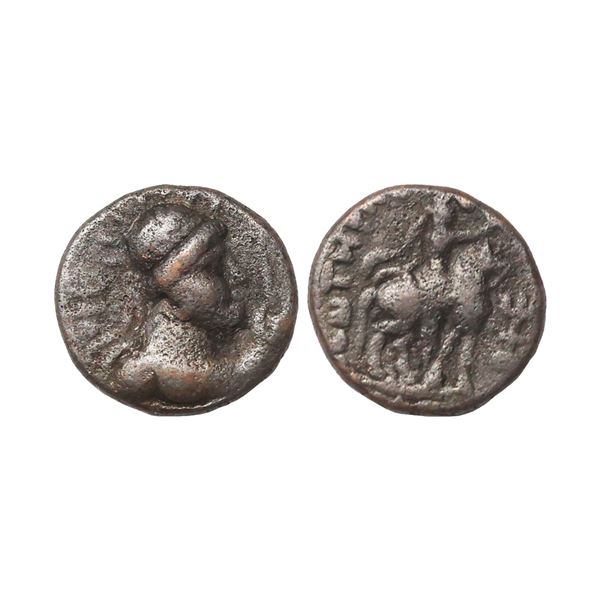 Kushanas, Soter Megas alias Wima Takto (90-113 AD), Copper Unit, 8.03 gms