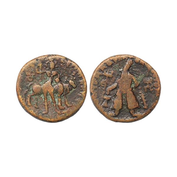 Ancient, Kushans, Vima Kadphises (110-127 AD), Copper Tetradrachm, 14.10 gms