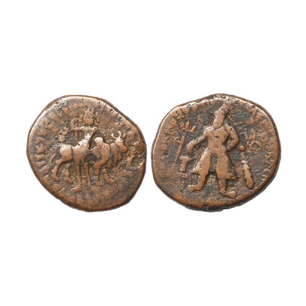 Ancient, Kushans, Vima Kadphises (110-127 AD), Copper Tetradrachm, 17.44 gms