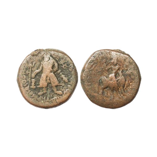 Ancient, Kushans, Vima Kadphises (110-127 AD), Copper Tetradrachm, 16.13 gms