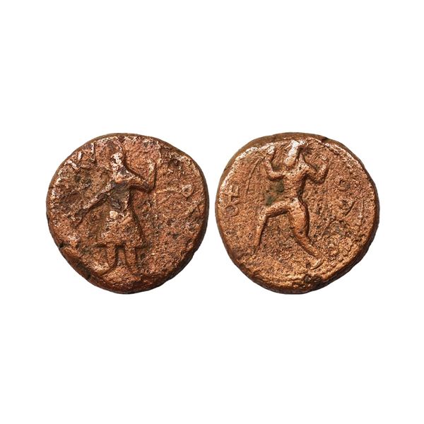 Ancient, Kushans, Kanishka I (128-150 AD), Copper Tetradrachm, 16.78 gms