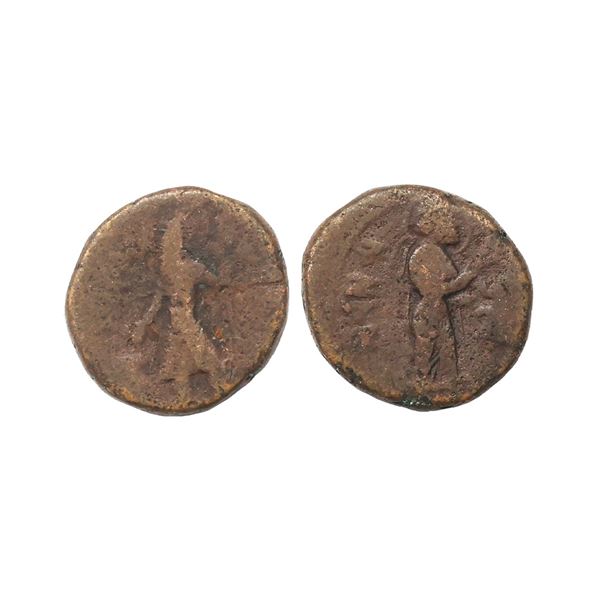 Ancient, Kushans, Kanishka I (128-150 AD), Copper Tetradrachm, 16.43 gms