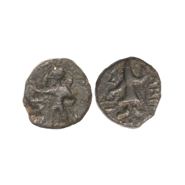 Ancient, Kushans, Kanishka I (128-150 AD), Copper Drachm, 3.04 gms