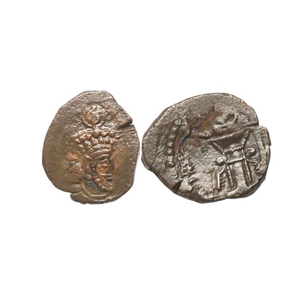 Ancient, Kushano-Sasanians, Hormizd I (265-295 AD), Copper Pashiz, 1.54 gms