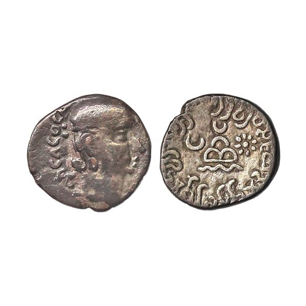 Ancient, Western Kshatrapas, Kardamaka Family, Rudradaman I son of Jayadaman (141-165 AD), as Mahaks