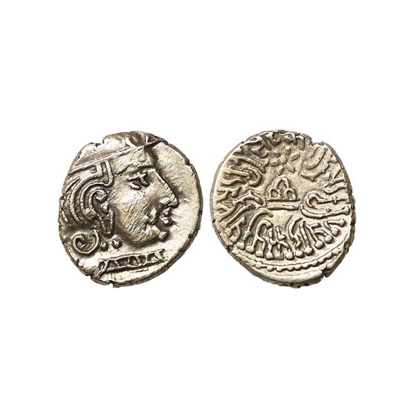 Western Kshatraps, Kardamaka Family, Gujarat, Damasena son of Rudrasimha I (222-238 AD), Bombay type