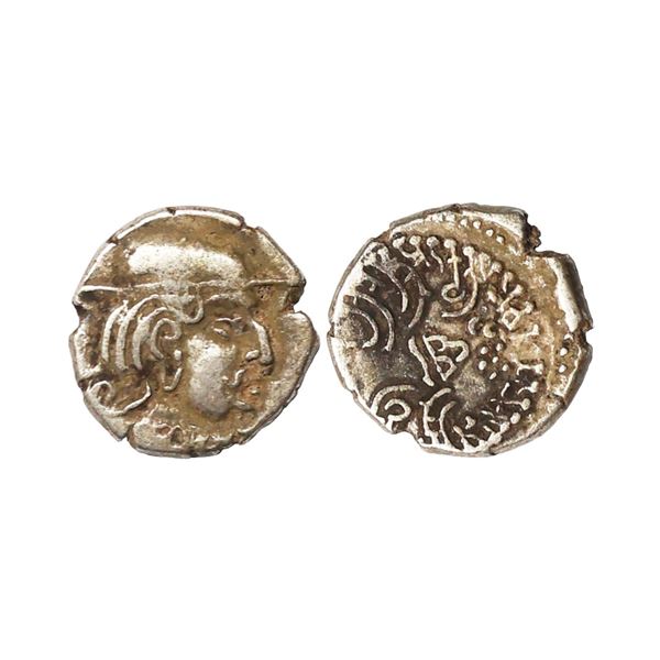 Western Kshatraps, Kardamaka Family, Gujarat, Damasena son of Rudrasimha I (222-238 AD), Bombay type