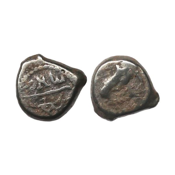 Western Kshatrapas, Damasena(238-239 AD), Potin Unit, 1.03 gms