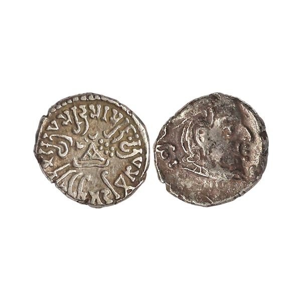 Ancient, Western Kshatrapas, Kardamaka Family, Rudrasena II (255-276 AD), Silver Drachm, 2.14 gms