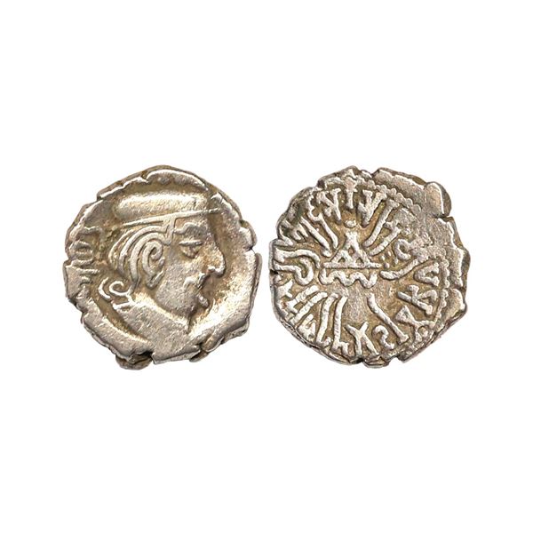 Ancient, Western Kshatrapas, Kardamaka Family, Rudrasena II (255-276 AD), Silver Drachm, 2.22 gms