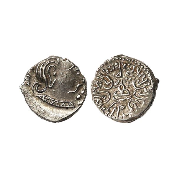 Western Kshatrapas, Kardamaka Family, Rudrasimha III (385-415), Silver Drachm, 2.03 gms