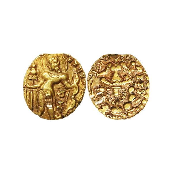 Ancient, Guptas, Chandragupta II (375-415 AD), Archer type, Gold Dinar, 7.91 gms