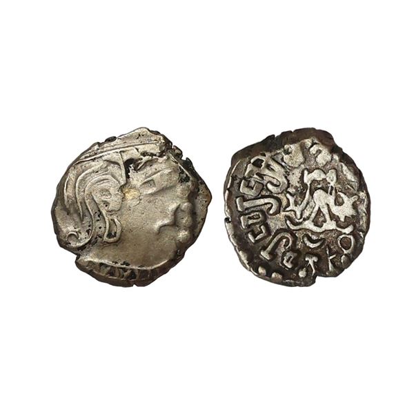 Gupta Empire, Kumaragupta I (409-455 AD), Silver Drachm, 2.17 gms