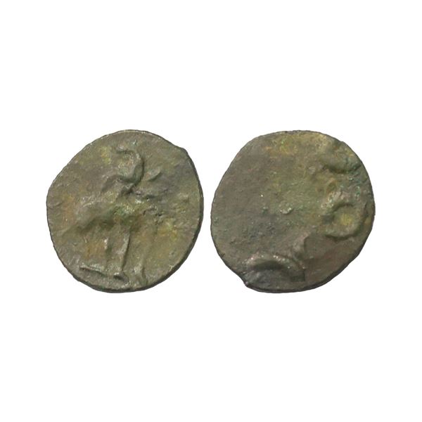 Banavasi Region(3rd Century AD), Satavahanas, Potin Unit, 0.73 gms