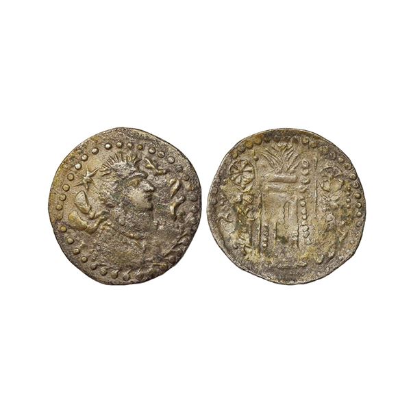 Ancient, Kabul Region, Nezak Huns, Napki Malka (515-560 AD), Copper Unit, 3.49 gms