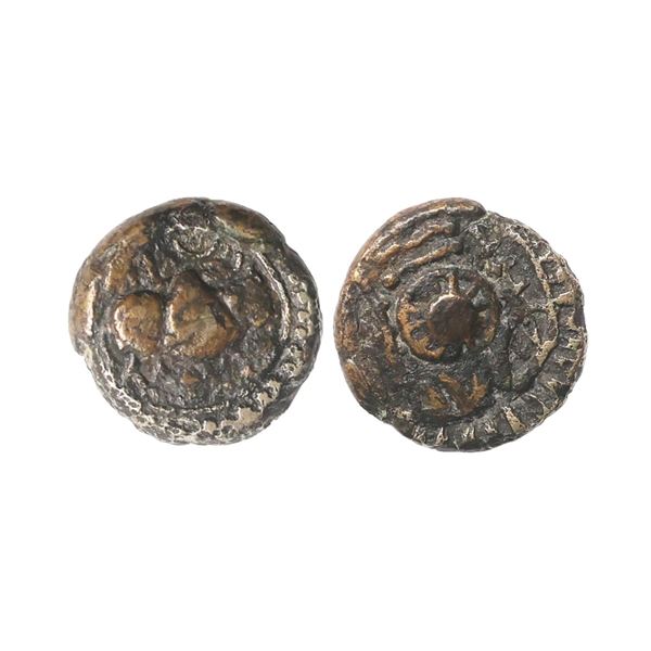Vishnukundin, Copper Alloy Unit, 5.88 gms
