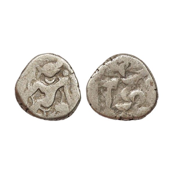 Gurjara Pratihara, Bhoja I (c. AD 836-885), Silver Adivaraha Drachm, 3.75 gms