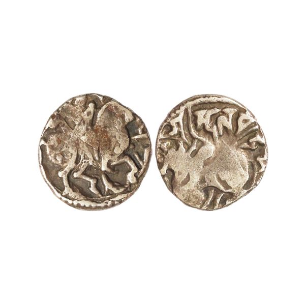 Hindu Shahi rulers of Ohind Dynasty, Shri Spalapati Deva (750-900 AD), Silver Jital, 3.30 gms