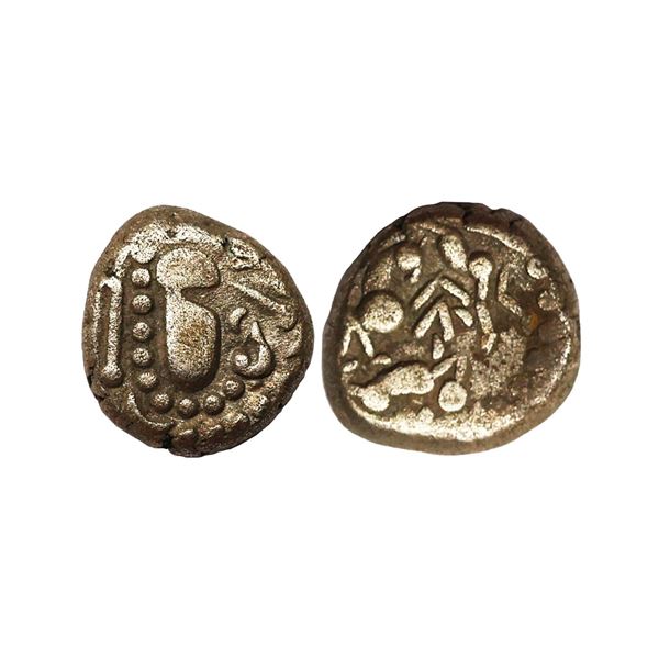 Paramaras of Malwa, War Scene type, Billon Gadhaiyya, 4.11 gms
