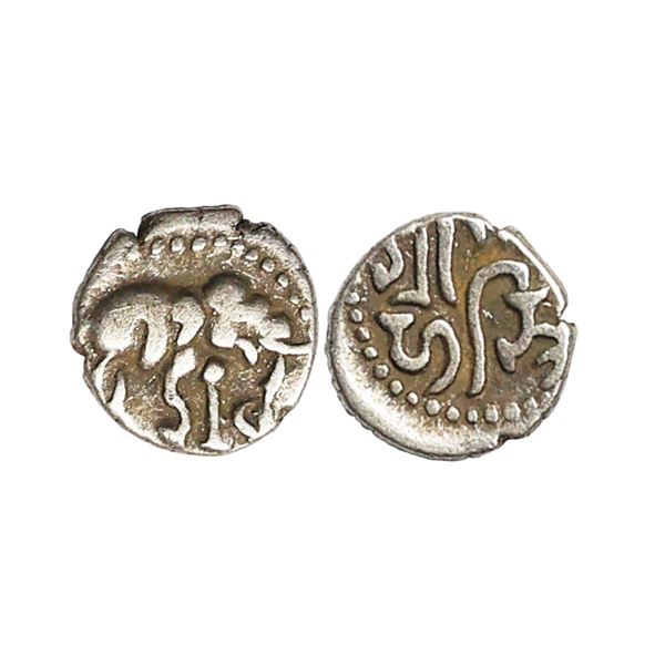 Chalukyas of Gujarat, Ranahasti (10th-11th Century AD), Silver Drachm, 0.47 gms