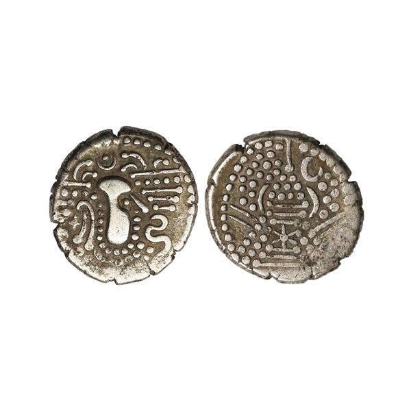 Chalukyas of Gujarat (1030-1120 AD) Anonymous Issue, Billon Gadhaiya, 4.00 gms