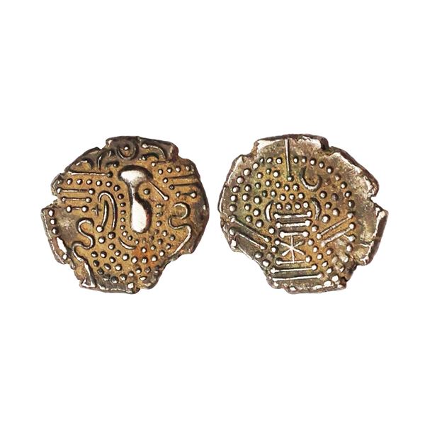 Chalukyas of Gujarat (1030-1120 AD) Anonymous Issue, Billon Gadhaiya, 4.07 gms