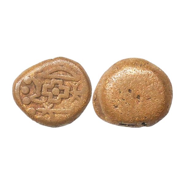Medieval, Kongu Cheras(9th -11th Century AD), Copper Kasu, 3.60 gms