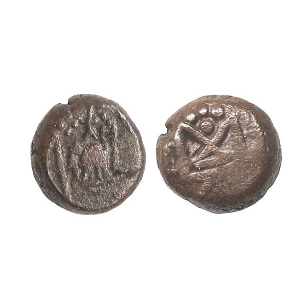 Medieval, Kongu Cheras (9th -11th Century AD), Copper Kasu, 3.60 gms