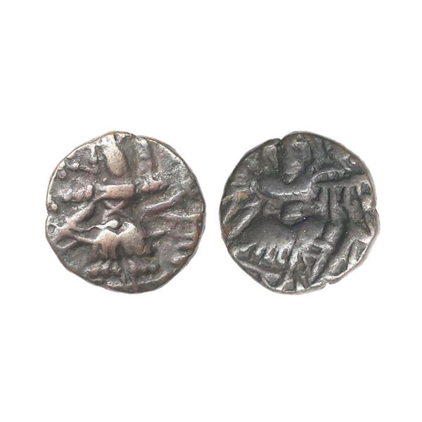 Hindu Rulers of Medieval Kashmir, Utpala Dynasty, Gopalavarman (903-905 AD), Copper Drachm, 5.82 gms