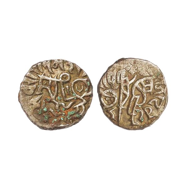 Chauhans of Ajmer, Prithvi Raja III (1179-1192 AD), Billon Jital, 3.26 gms