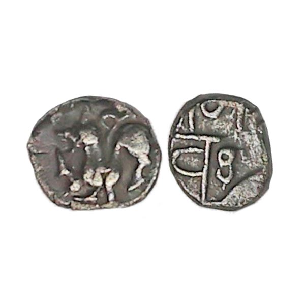 Yadavas of Devagiri, Ramachandra Deva (1271-1311 AD), Silver Damma, 0.22 gms