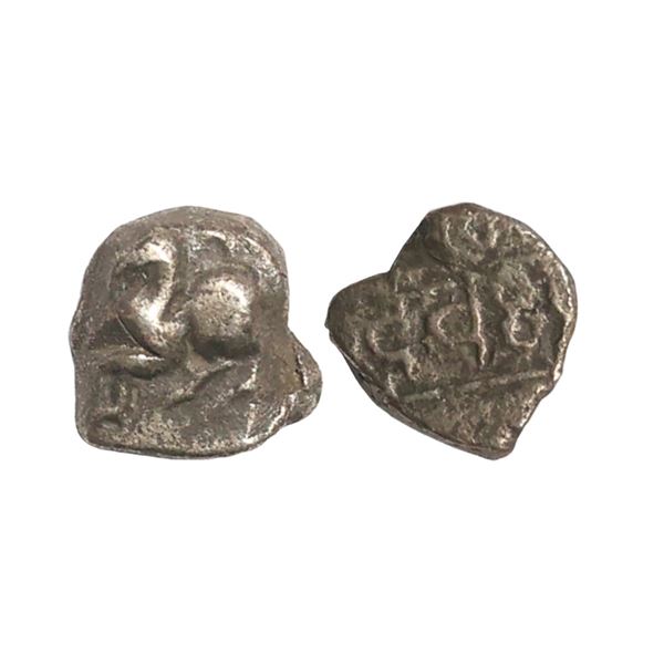 Hindu Medieval, Yadavas of Devagiri, Silver Damma, 0.88 gms