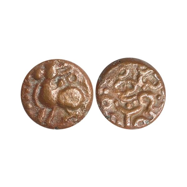 Vijayanagar Empire, Sangama Dynasty(15th Century AD), Copper Kasu, 2.70 gms