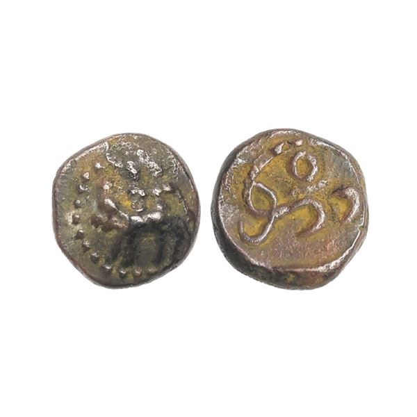 Vijayanagar Feudatories, Madurai Nayaka issue, (16-18c AD), Copper Kasu, 3.44 gms