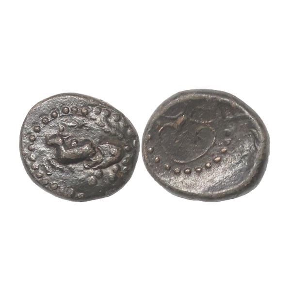 Vijayanagar Feudatories, Madurai Nayaka issue, (16-18c AD), Copper Kasu, 2.13 gms
