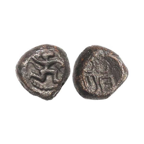 Vijayanagar Feudatories, Madurai Nayaka issue, (16-18c AD), Copper Kasu, 3.55 gms