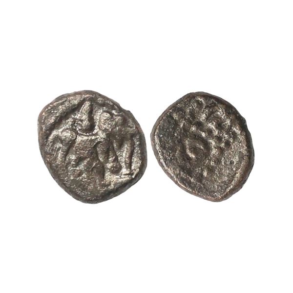 Post Vijayanagar, Local Polygars, (17-18c AD), Copper Kasu fraction, 1.52 gms