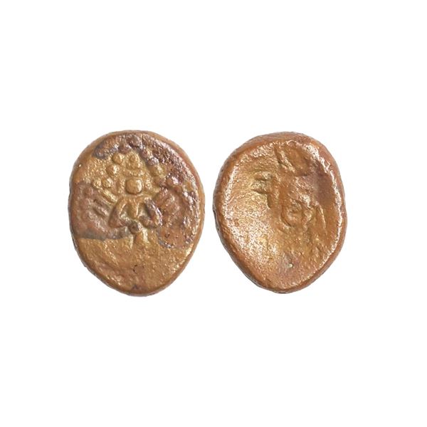Post Vijayanagar, Local Polygars, Ramana, (17-18c AD), Copper Kasu, 2.31 gms