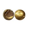 Image 1 : Medieval, Vira Raya type, Anonymous issue ( 17th-18th Century AD), Gold Fanam, 0.36 gms