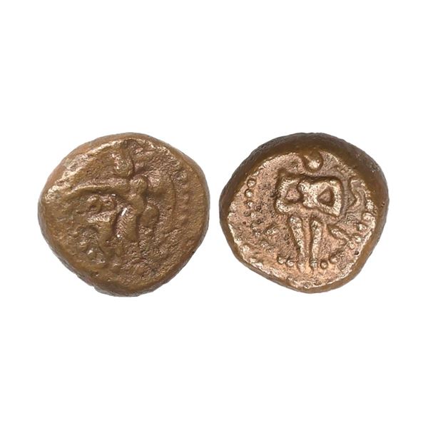 Vijayanagar Feudatories, Tanjavur Nayakas, (16-18c AD), Copper Kasu, 3.35 gms
