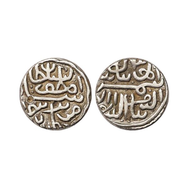 Gujarat Sultanate, Shams al-Din Muzaffar II (AH 917-932, 1511-1525 AD), Silver Tanka, 7.11 gms
