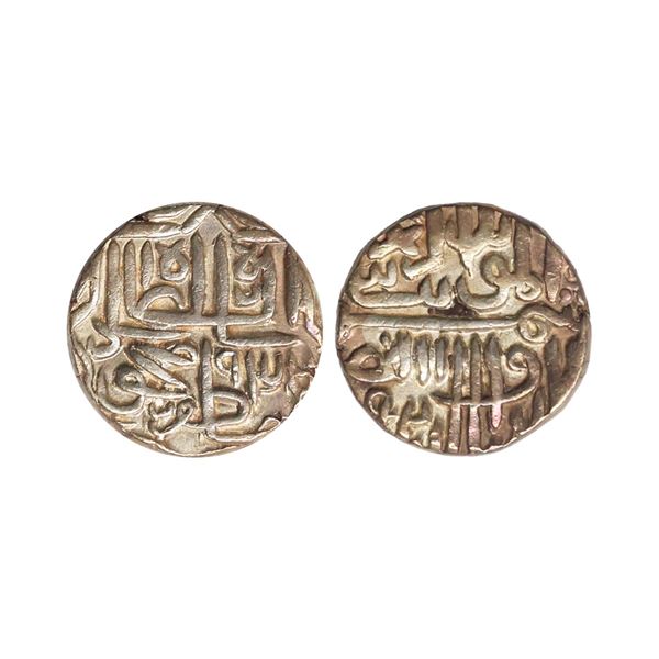 Gujarat Sultanate, Shams al-Din Muzaffar II (AH 717-932, 1511-1525 AD), Silver Tanka, 7.15 gms